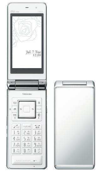 白ロム au 東芝 T002 ファインホワイト 【!中古品!】
