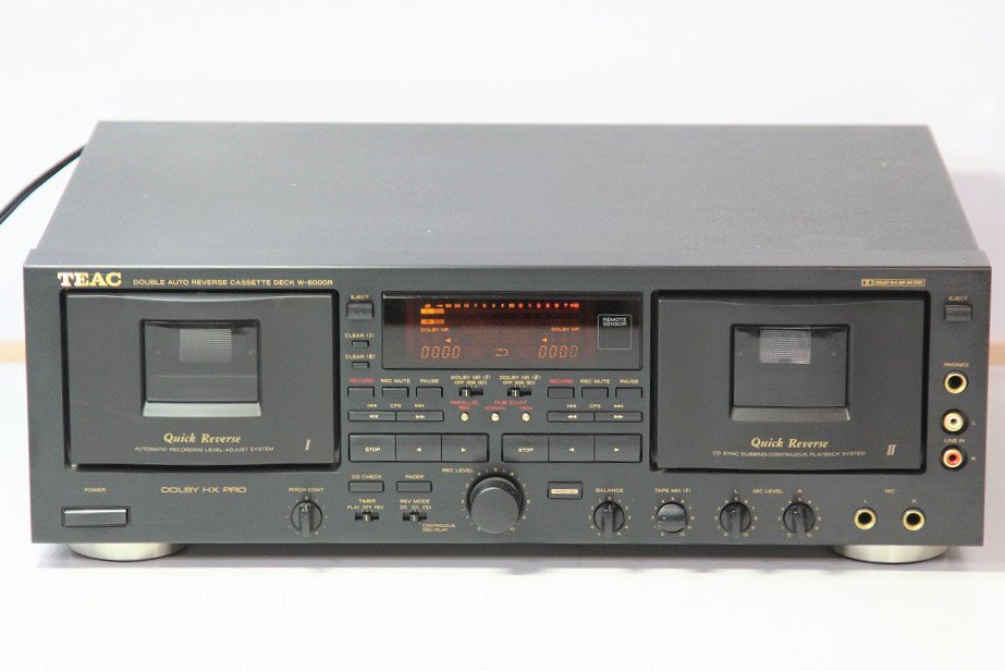 TEAC ティアック W-6000R ダブルカセットデッキ 動作品-