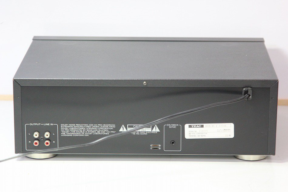 W-6000R｜TEAC ツインリバースカセットデッキ｜中古品｜修理販売｜サンクス電機