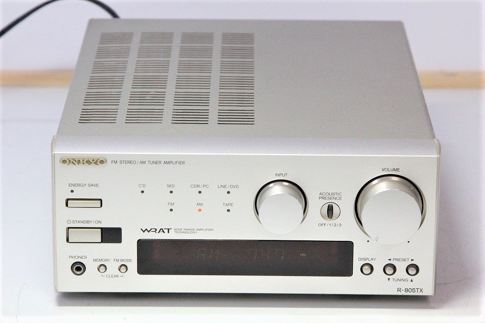 ONKYO オンキョー R-805TX(S) FM/AMステレオチューナーアンプ