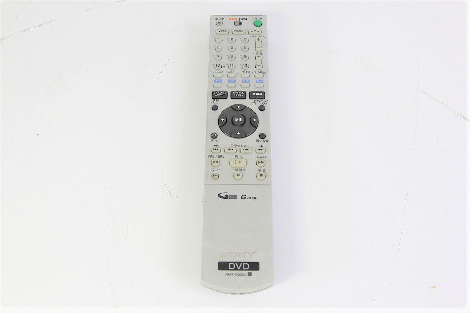 RMT-D220J｜SONY 純正DVDレコーダー“スゴ録”用リモコン RMT-D220J 