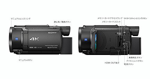 FDR-AX55 BC｜ソニー SONY ビデオカメラ FDR-AX55 4K 64GB 光学20倍