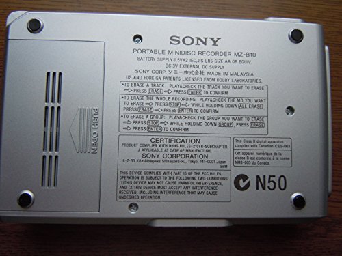 MZ-B10｜SONY ソニー MZ-B10 MDレコーダー MDLP対応 （MD録音再生兼用機/ポータブルMDプレーヤー/ポータブルミニディスク レコーダー）【中古品】｜中古品｜修理販売｜サンクス電機