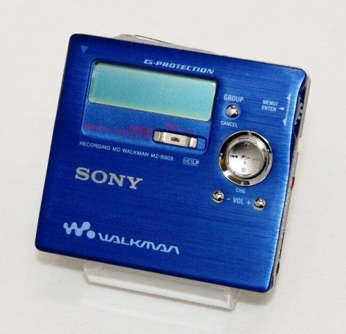 MZ-R909｜SONY ソニー MZ-R909 ブルー ポータブルMDレコーダー （MDLP対応/録音/再生兼用機/録再/レコーディング