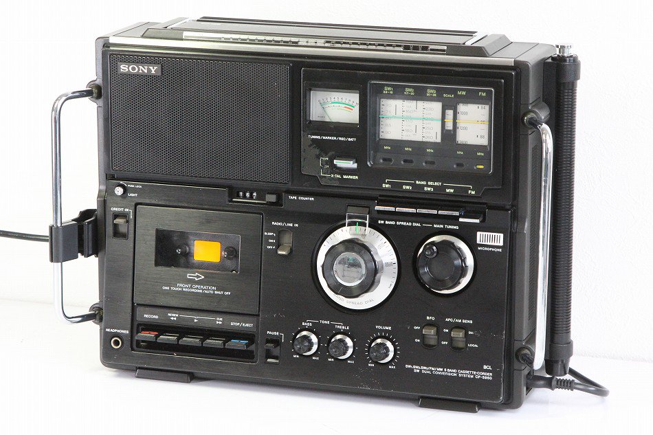 CF-5950｜SONY ソニー CF-5950 スカイセンサー 5バンド・モノラルラジオカセットコーダー FM/MW/SW1/SW2/SW3