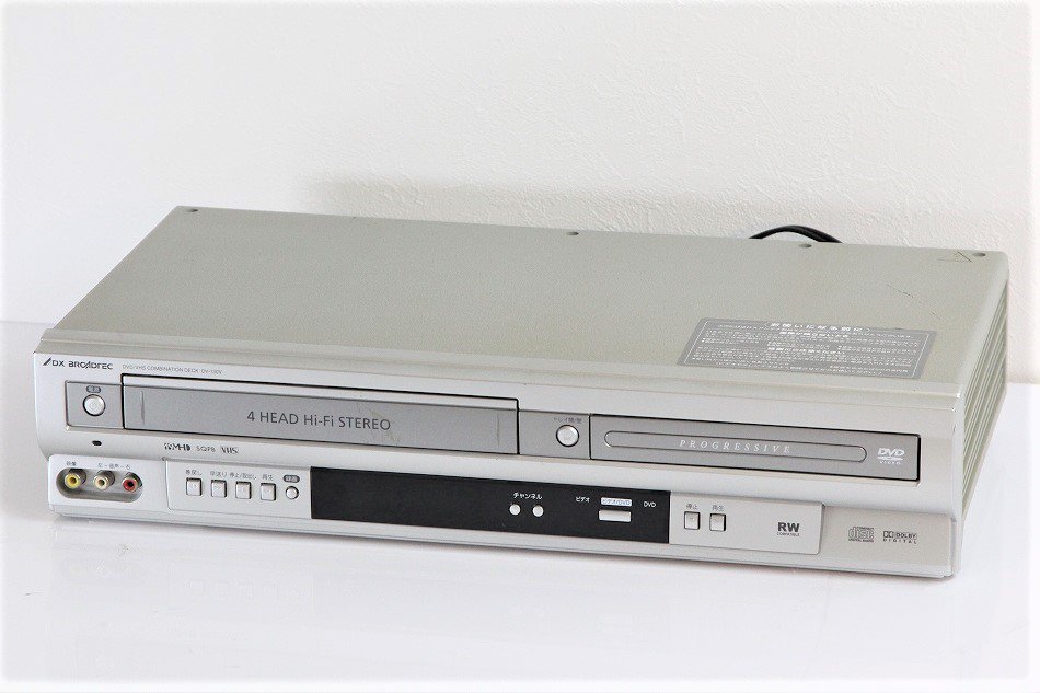 最安 VHS DV-130V 【整備品】DXアンテナ DVD リモコン付き 再生デッキ 