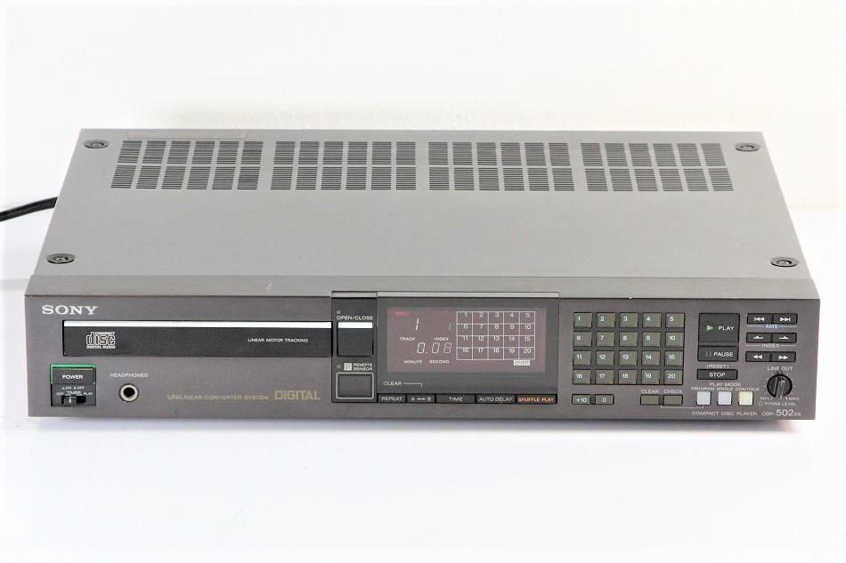 CDP-502ES｜SONY ESシリーズ CDプレーヤー 1984年製 ｜中古品｜修理