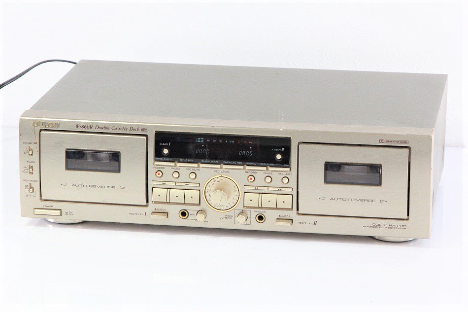 TEAC カセットデッキW-860R カセットテープ カセットプレーヤー-