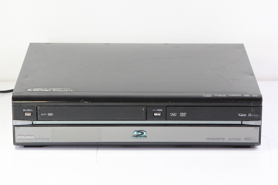 DVR-BV530｜三菱電機 320GB 2チューナー ブルーレイレコーダー VHS一 