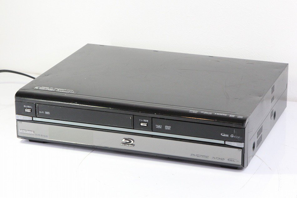 DVR-BV530｜三菱電機 320GB 2チューナー ブルーレイレコーダー VHS一 