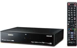 maxell Wチューナー搭載 500GB内臓ハードディスク+IVDRレコーダー VDR-R2000.G50【中古品】