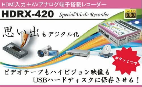 良品】プランテック HDMI入力レコーダー HDRX-420Ⅱ 簡単操作 - テレビ 