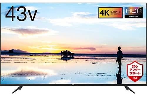 43K601U｜TCL 43V型 4K液晶テレビ 43K601U HDR搭載 鮮やかな色彩 裏 