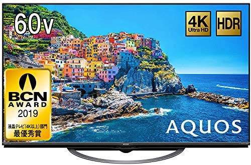 4T-C60AJ1｜シャープ SHARP 液晶 テレビ 4K Android TV 回転式スタンド 2018年モデル AQUOS 60V型  4T-C60AJ1｜中古品｜修理販売｜サンクス電機