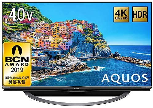 4T-C40AJ1｜シャープ 40V型 液晶 テレビ AQUOS 4T-C40AJ1 4K Android TV 回転式スタンド 2018年モデル｜中古 品｜修理販売｜サンクス電機