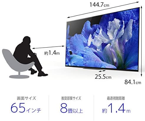 KJ-65A8F｜ソニー 65V型 有機EL テレビ ブラビア KJ-65A8F 4K 2018年モデル｜中古品｜修理販売｜サンクス電機