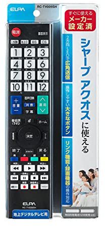 RC-TV009SH｜ELPA エルパ テレビリモコン シャープ RC-TV009SH｜中古品