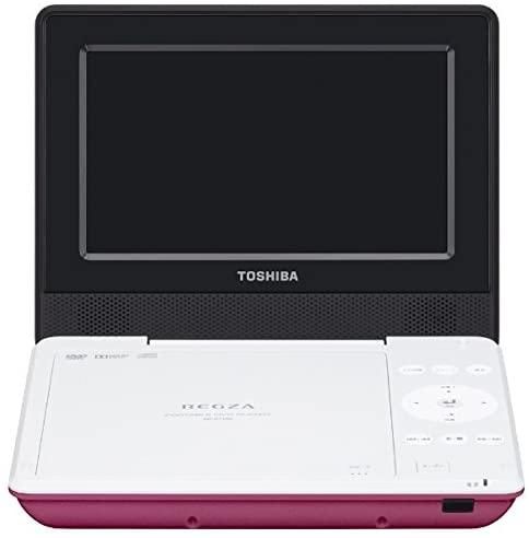 東芝 TOSHIBA REGZA 7V型 ポータブルDVDプレーヤー ピンク SD-P710SP　2017年製　動作品　状態良　長時間再生　箱付属品完備