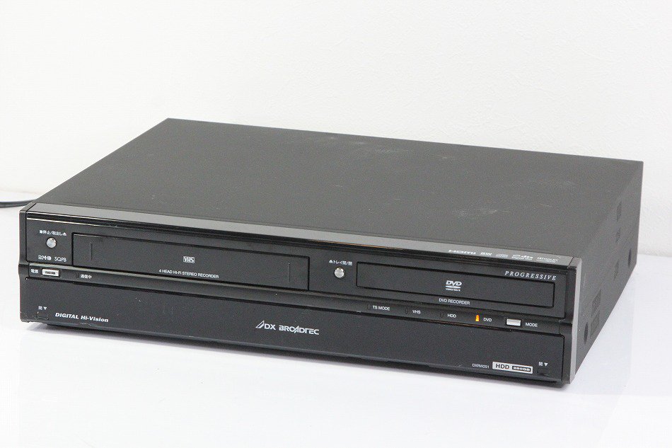 DXアンテナ製　VHS付きDVDレコーダー　DXRW251