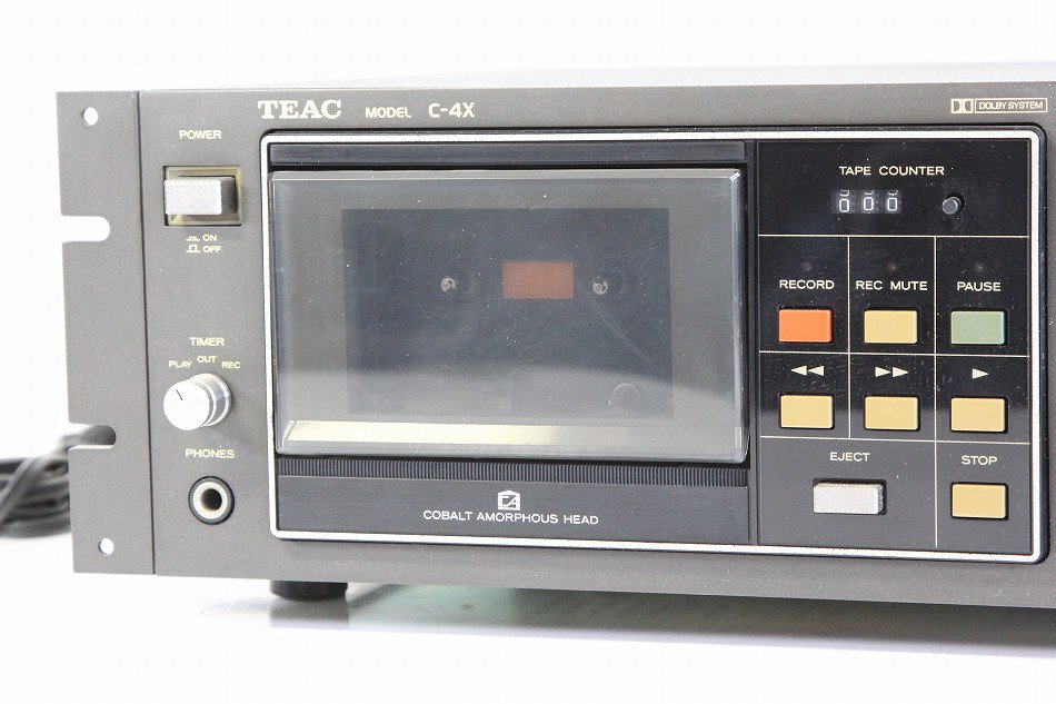 C-4X｜TEAC C-4X 3ヘッドカセットデッキ｜中古品｜修理販売｜サンクス電機