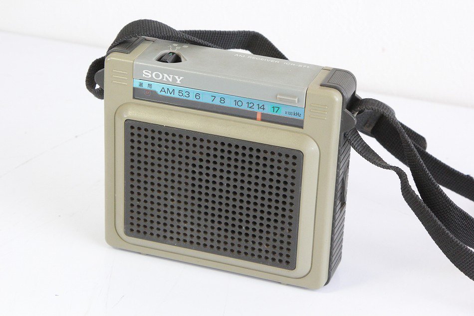 美品 SONY 高感度 AM ポータブルラジオ ICR-S71 日本製 十和田 