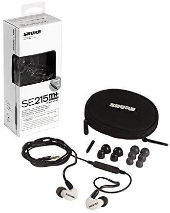 SE215M+SPE｜SHURE イヤホン SEシリーズ SE215m+ カナル型 高遮音性 リモート+マイク付きリケーブル ホワイト  SE215m+SPE-A｜中古品｜修理販売｜サンクス電機