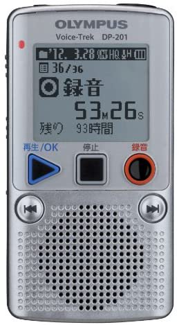 DP-201｜OLYMPUS ICレコーダー VoiceTrek 2GB 単4電池2本使用 シルバー