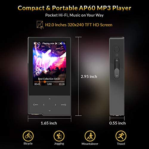 AP60｜HIDIZS AP60 Bluetooth MP3プレーヤー高解像度音楽プレーヤー