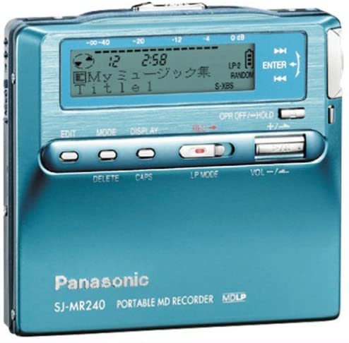 SJ-MR240-A｜Panasonic SJ-MR240-A ポータブルMDプレーヤー ブルー