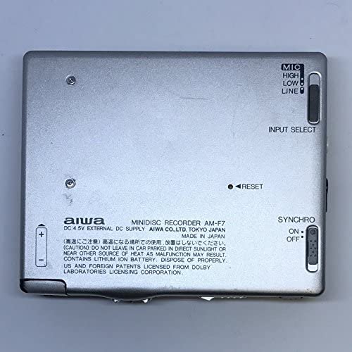 AIWA ポータブルMDプレーヤー AM-F7 シルバー-