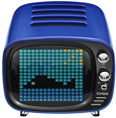 DIV-TIVOO-BL｜Divoom TIVOO レトロTV型モニター搭載 Bluetoothスピーカー [ ブルー  ]｜中古品｜修理販売｜サンクス電機