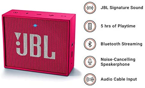 JBLGOPINK｜JBL GO Bluetoothスピーカー ポータブル/ワイヤレス対応
