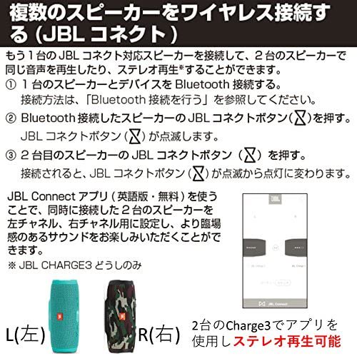 JBLCHARGE3BLKJN｜JBL CHARGE3 Bluetoothスピーカー IPX7防水/ポータブル/パッシブラジエーター搭載 ブラック  JBLCHARGE3BLKJN 【国内正規品】｜中古品｜修理販売｜サンクス電機