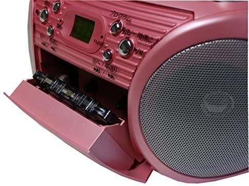 CDR-L72P｜WINTECH CDラジカセ ピンク マイク入力端子 外部音声入力