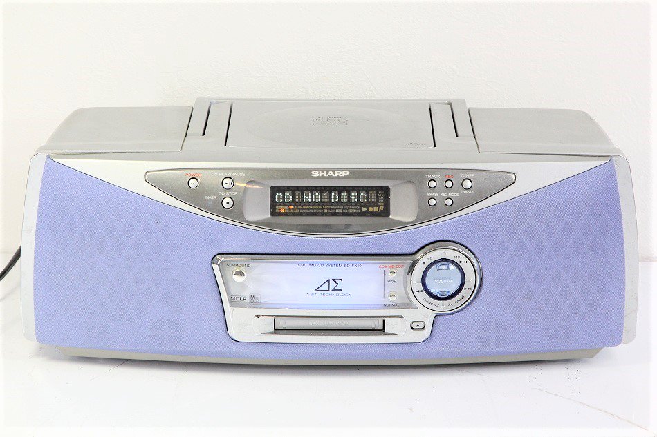 SD-FX10 MD CD ラジカセ SHARP シャープ
