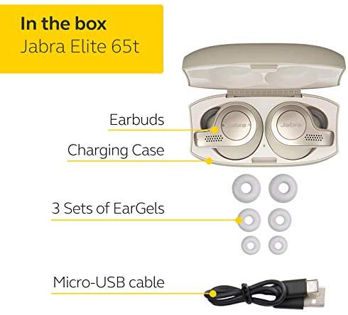 Elite 65t｜Jabra 完全ワイヤレス Bluetoothイヤホン（ゴールド