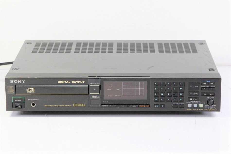 SONY  CDP-553ESD ESシリーズ CDプレーヤー 1986年製 【中古整備品】
