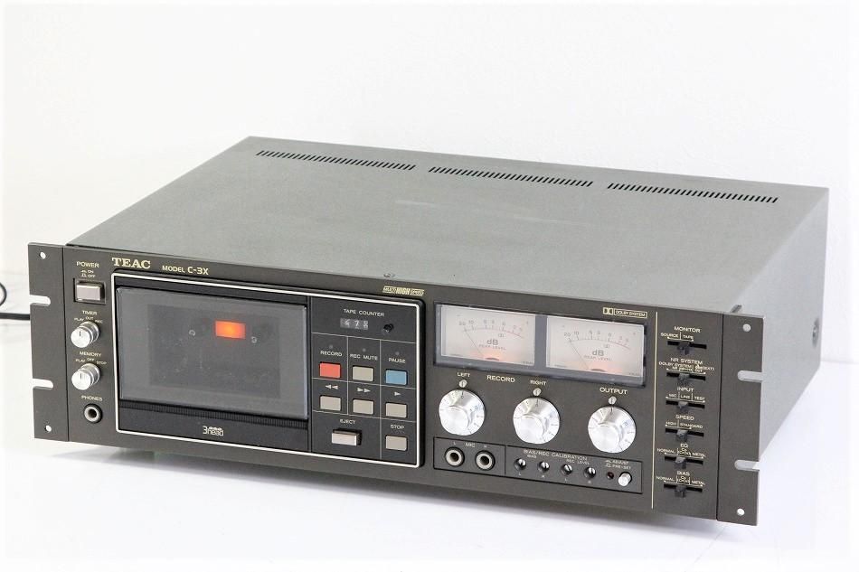 完動・美品 ティアック TEAC C-3 カセットデッキ 取扱説明書付 