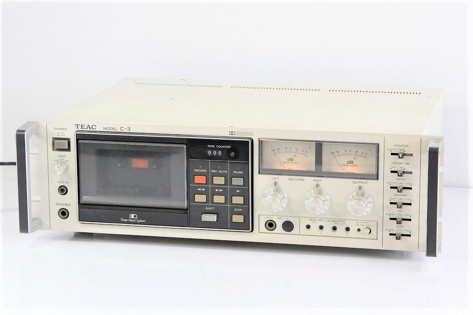 C-3｜TEAC C-3 3ヘッドカセットデッキ｜中古品｜修理販売｜サンクス電機