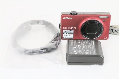 Nikon デジタルカメラ COOLPIX (クールピクス) S6000 フラッシュレッド S6000RD　【中古品】
