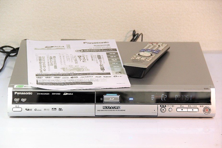 DMR-EH60｜Panasonic DIGA DVDビデオレコーダー 300GB HDD内蔵 地デジ未対応｜中古品｜修理販売｜サンクス電機