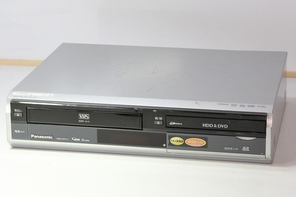 パナソニック 250GB DVDレコーダー VHSビデオ一体型 DIGA DMR-XP21V-S