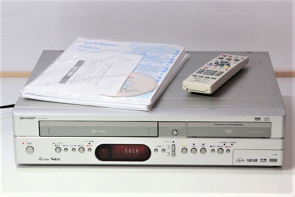 SHARP  HDD/DVD/VHS 一体型レコーダー【DV-ACV52】◆美品