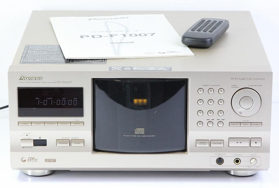 ダイナミックレンジ98dB以上Pioneer パイオニア CDプレーヤー PD-T01 リモコン、取扱説明書