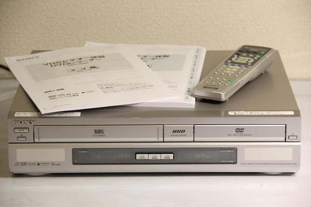 SONY スゴ録　RDR-VH80  HDD内蔵ビデオ一体型DVDレコーダー
