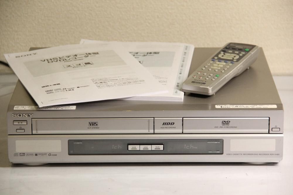 取寄商品 SONY スゴ録 RDR-VH80 VHS再生可 HDD DVD | maximise.mu