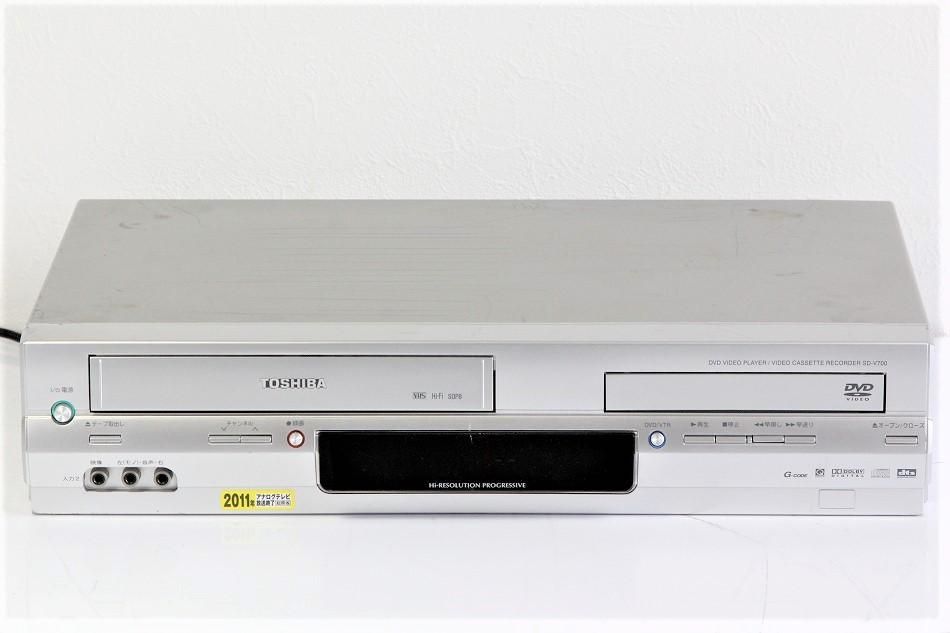 SD-V700｜TOSHIBA VHSビデオデッキ一体型DVDプレーヤー｜中古品｜修理