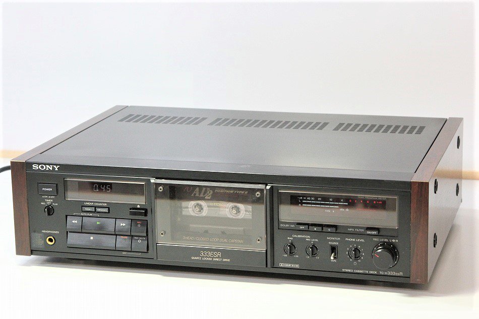 TC-K333ESR｜中古整備品｜SONY 3HEAD カセットデッキ 1988年製｜中古品