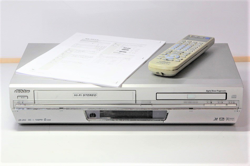 整備品］美品 Victor ビクター VHS一体型DVDプレーヤー - 映像機器
