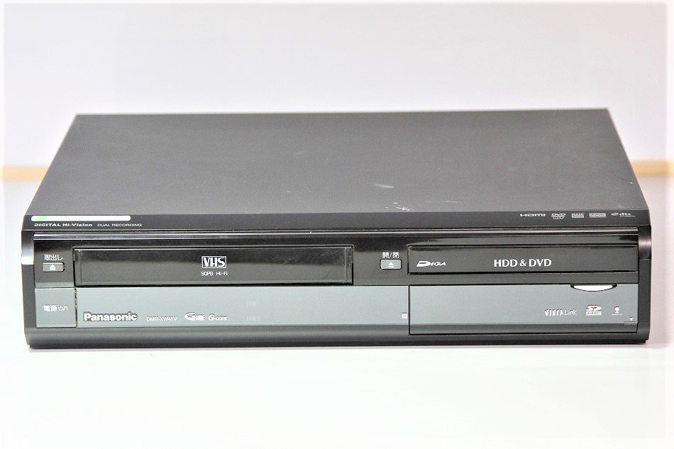 DMR-XW41V｜Panasonic DIGA 地上・BS・110度CSデジタルチューナー搭載ハイビジョンレコーダー VHSビデオ一体型  500GB｜中古品｜修理販売｜サンクス電機